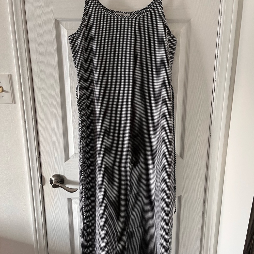Vintage Daniel Laurent gingham maxi dress